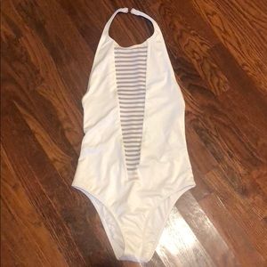 NWT - VS WHITE ONE PIECE BATHING SUIT